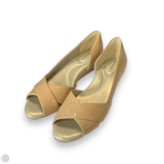 Sandals Heels Wedge By Easy Spirit In Beige, Size: 7.5