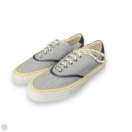 Shoes Designer By Kate Spade In Blue & White, Size: 9