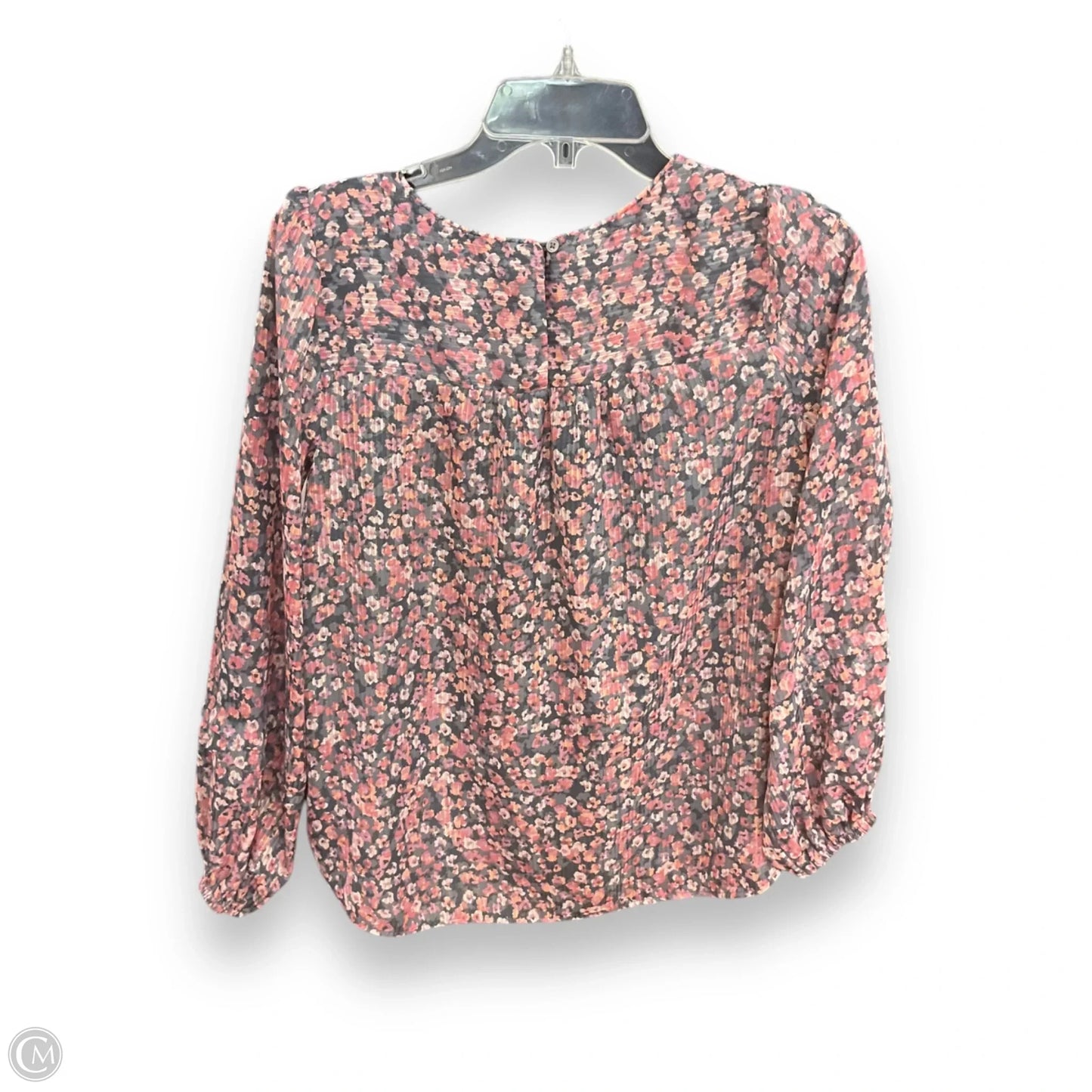 Top Long Sleeve By Loft In Floral Print, Size: S