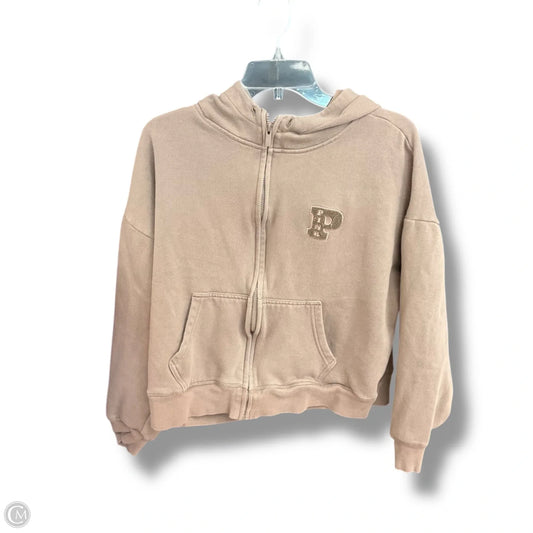 Athletic Jacket By Pink In Brown, Size: Xl