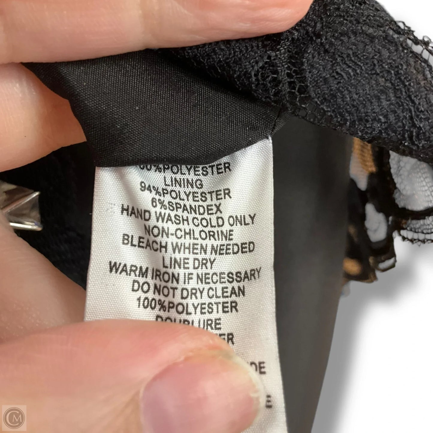 Dress Party Short By Trina Turk In Black & Gold, Size: S