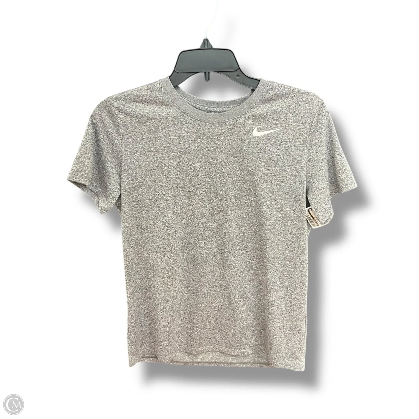 Athletic Top Short Sleeve By Nike Apparel In Grey, Size: S