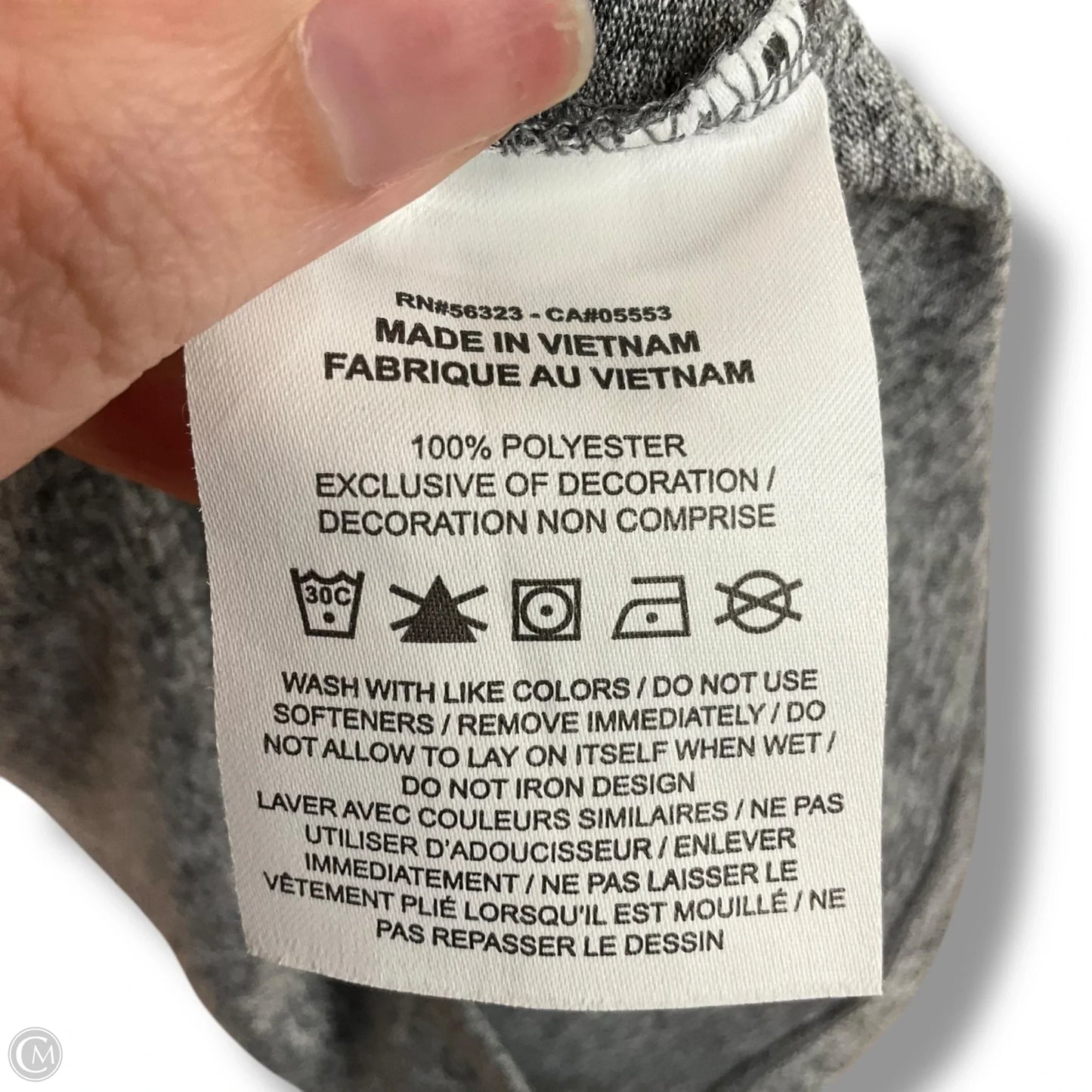 Athletic Top Short Sleeve By Nike Apparel In Grey, Size: S