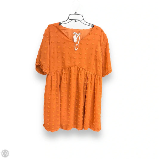 Dress Casual Short By Grace Karin In Orange, Size: 2x