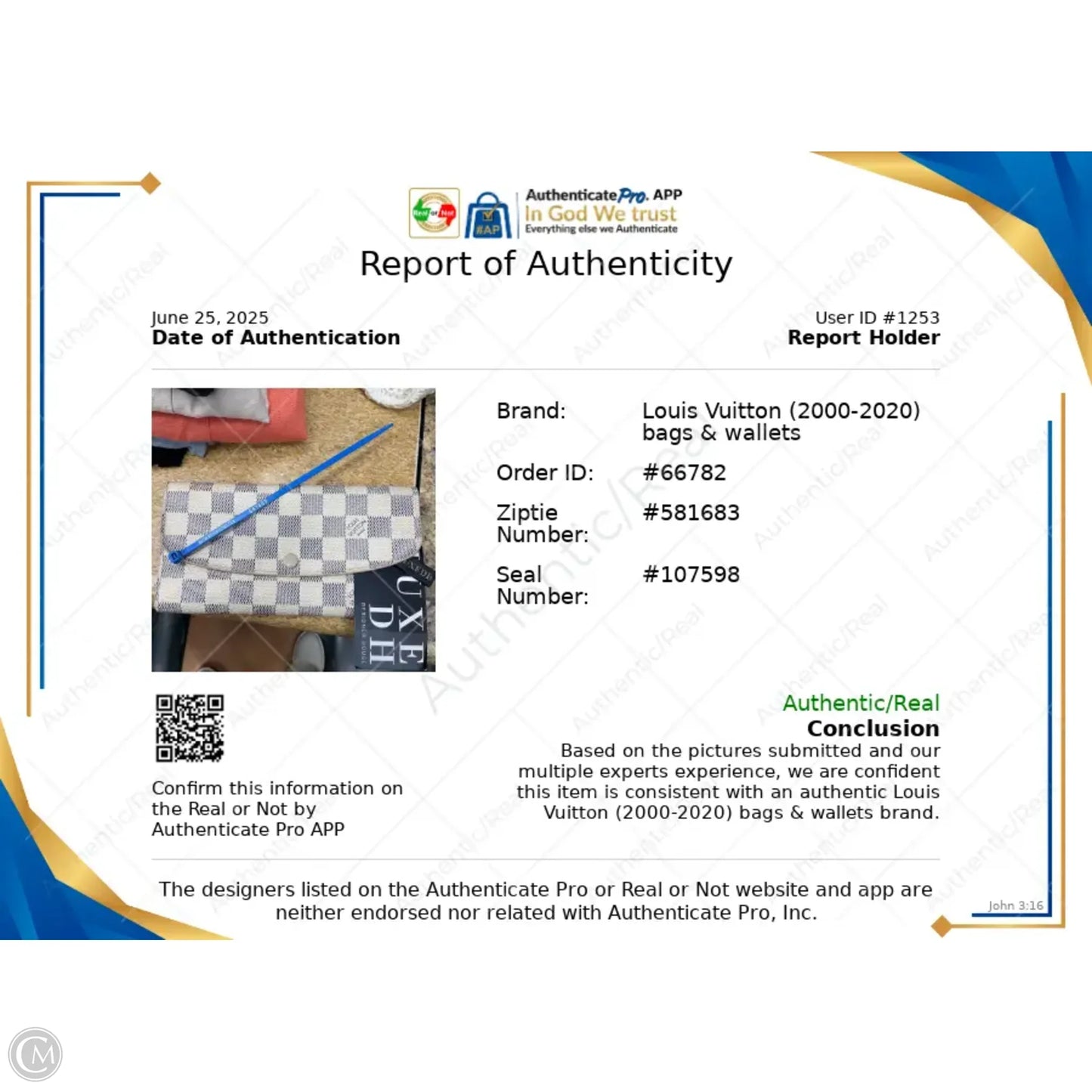 Wallet Luxury Designer By Louis Vuitton, Size: Large