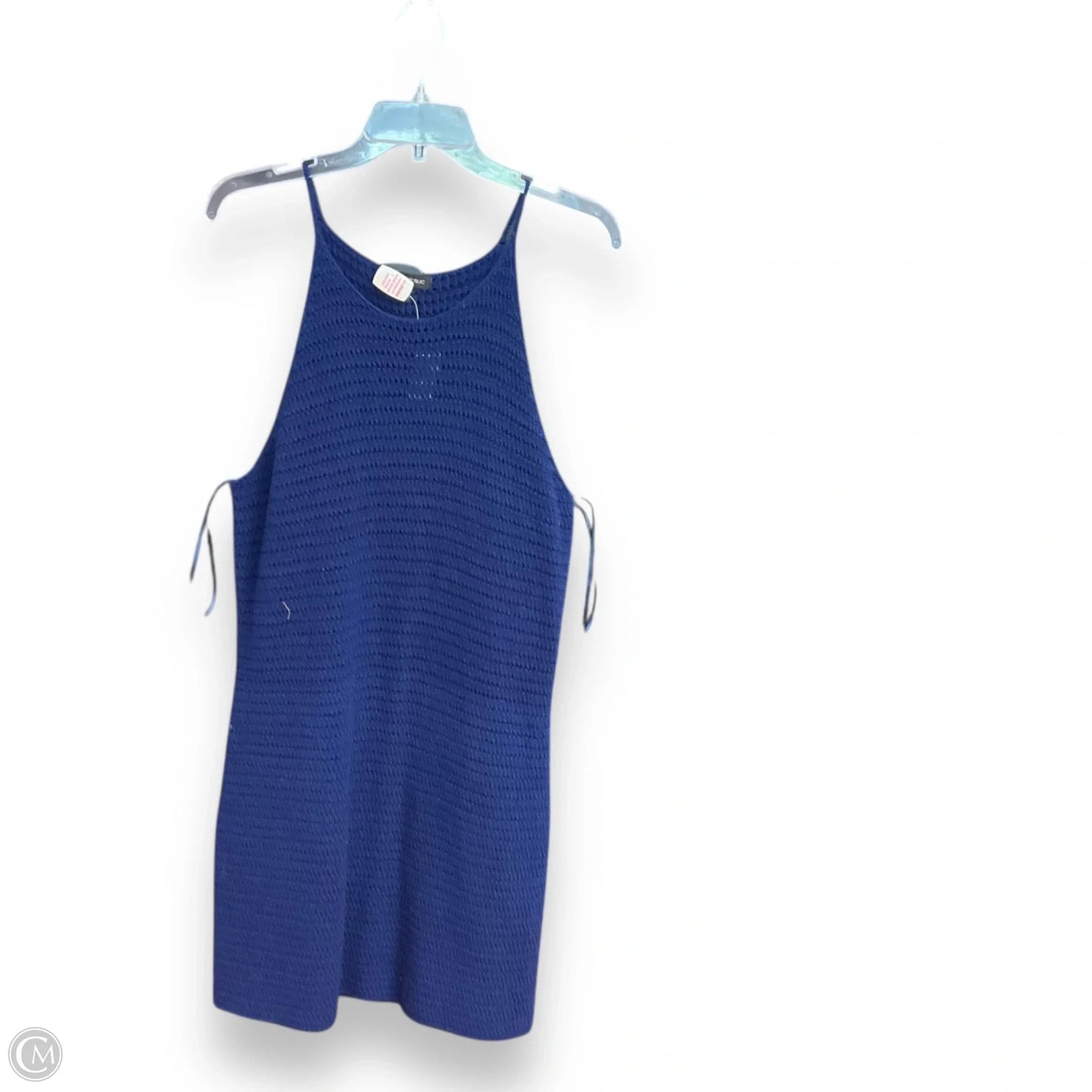 Dress Casual Midi By Banana Republic In Blue, Size: L