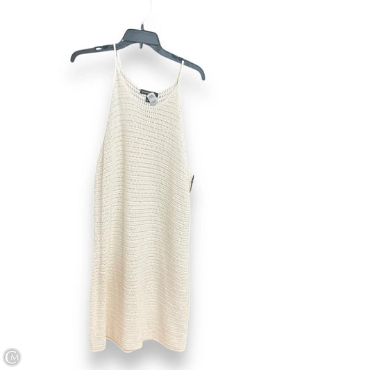 Dress Casual Midi By Banana Republic In Cream, Size: Xl