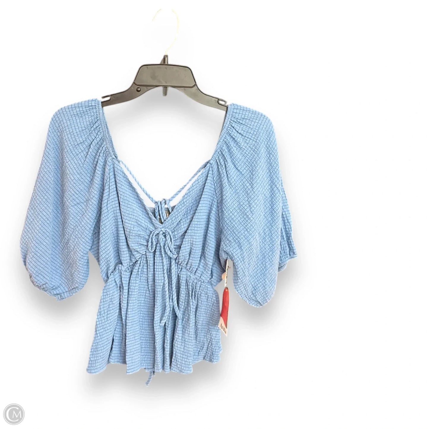 Top Short Sleeve By Arula In Blue, Size: 2x