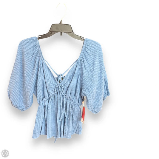Top Short Sleeve By Arula In Blue, Size: 2x