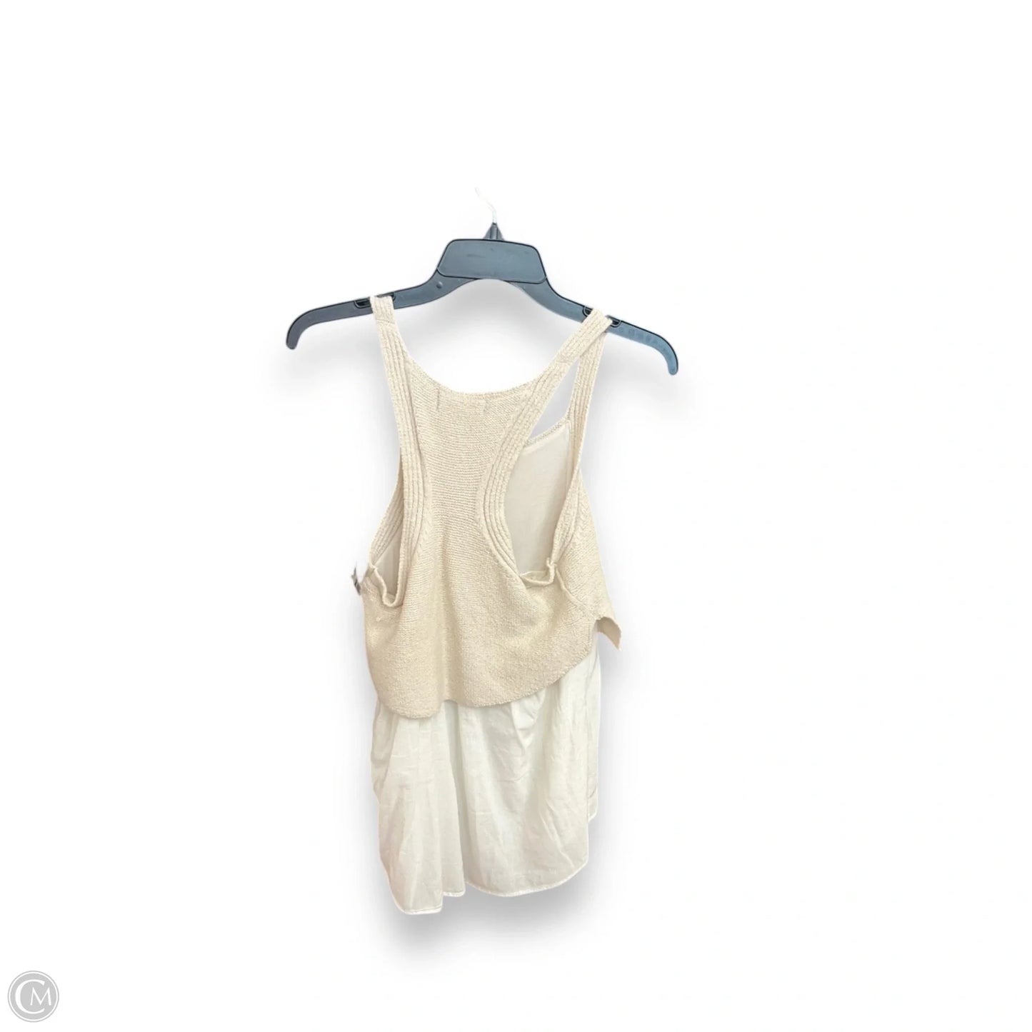 Top Sleeveless By Anthropologie In Cream & White, Size: S