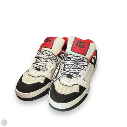 Shoes Luxury Designer By Dolce And Gabbana In Black & Red, Size: 10