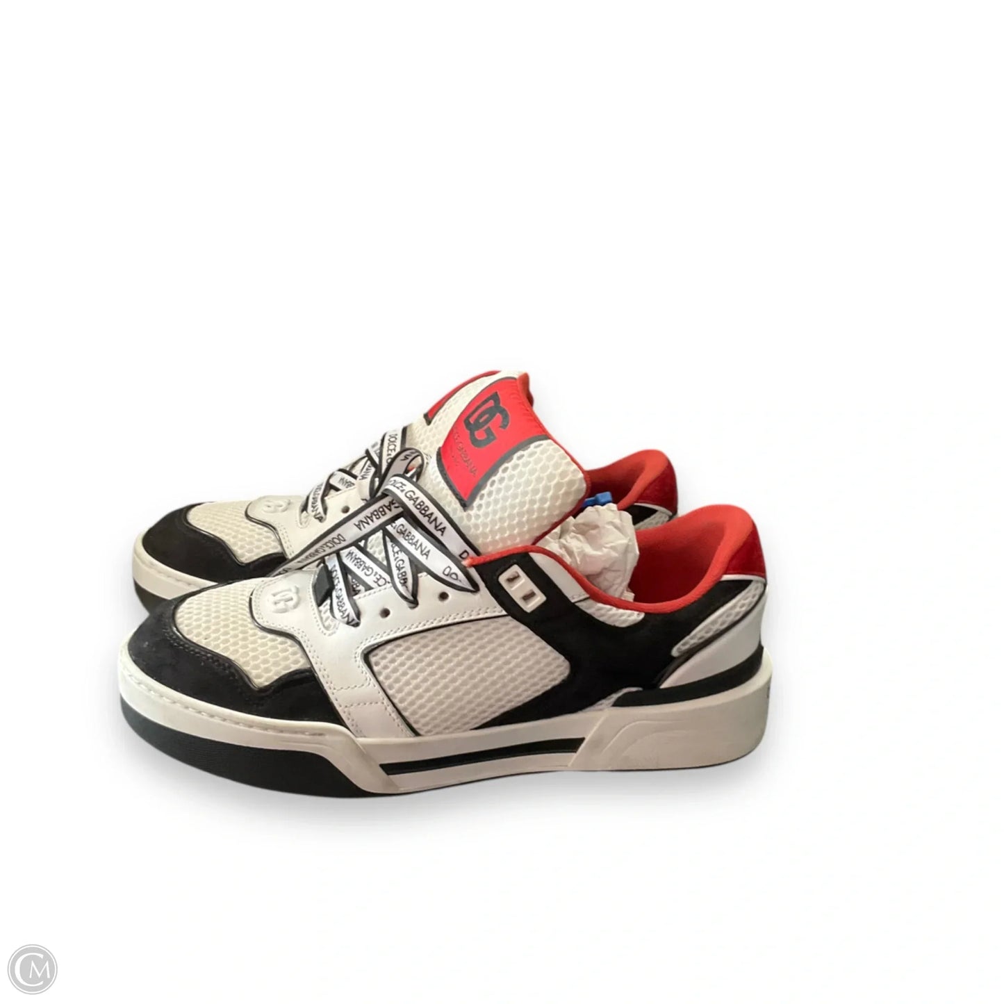 Shoes Luxury Designer By Dolce And Gabbana In Black & Red, Size: 10