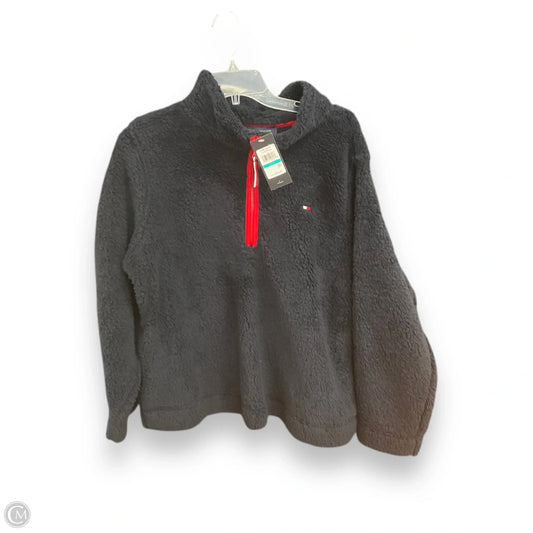 Athletic Top Long Sleeve Collar By Tommy Hilfiger In Navy, Size: Xl