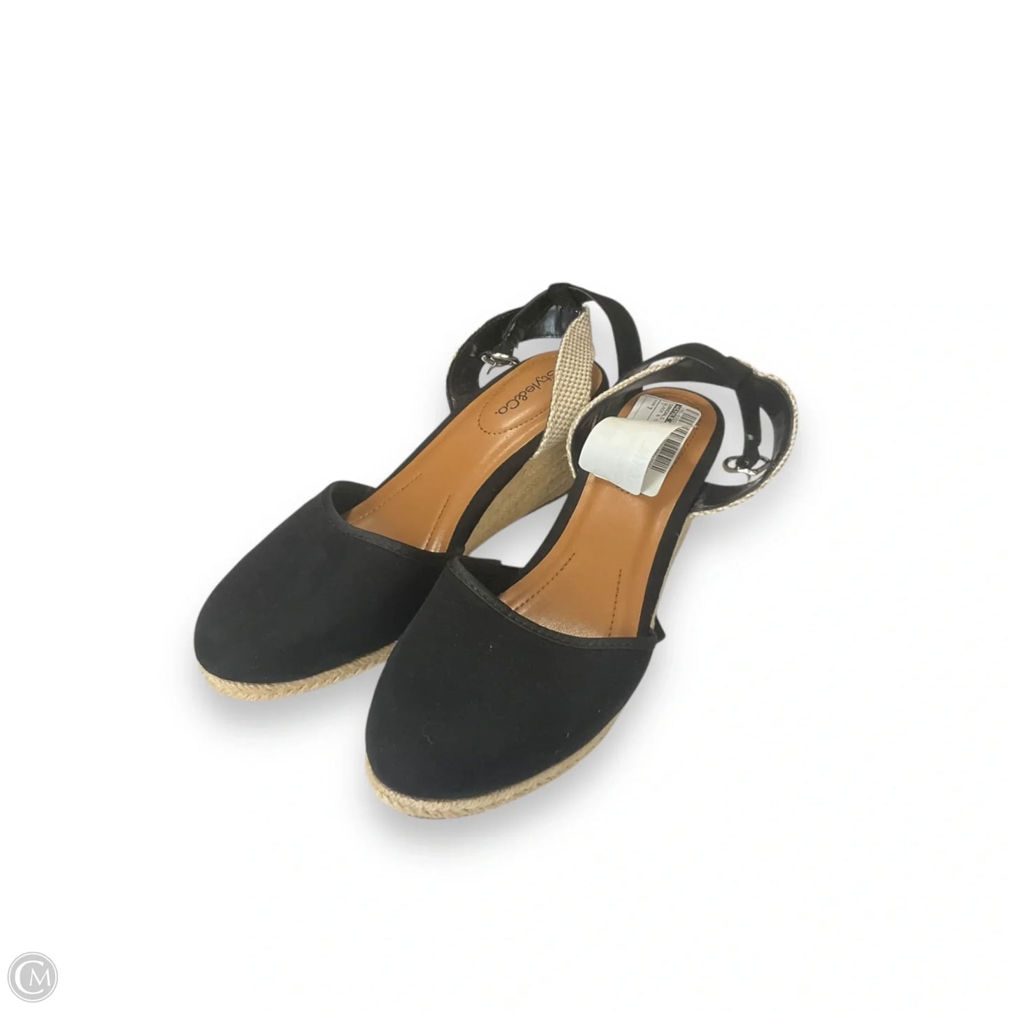 Sandals Heels Block By Style And Co Collection Women In Black & Tan, Size: 7