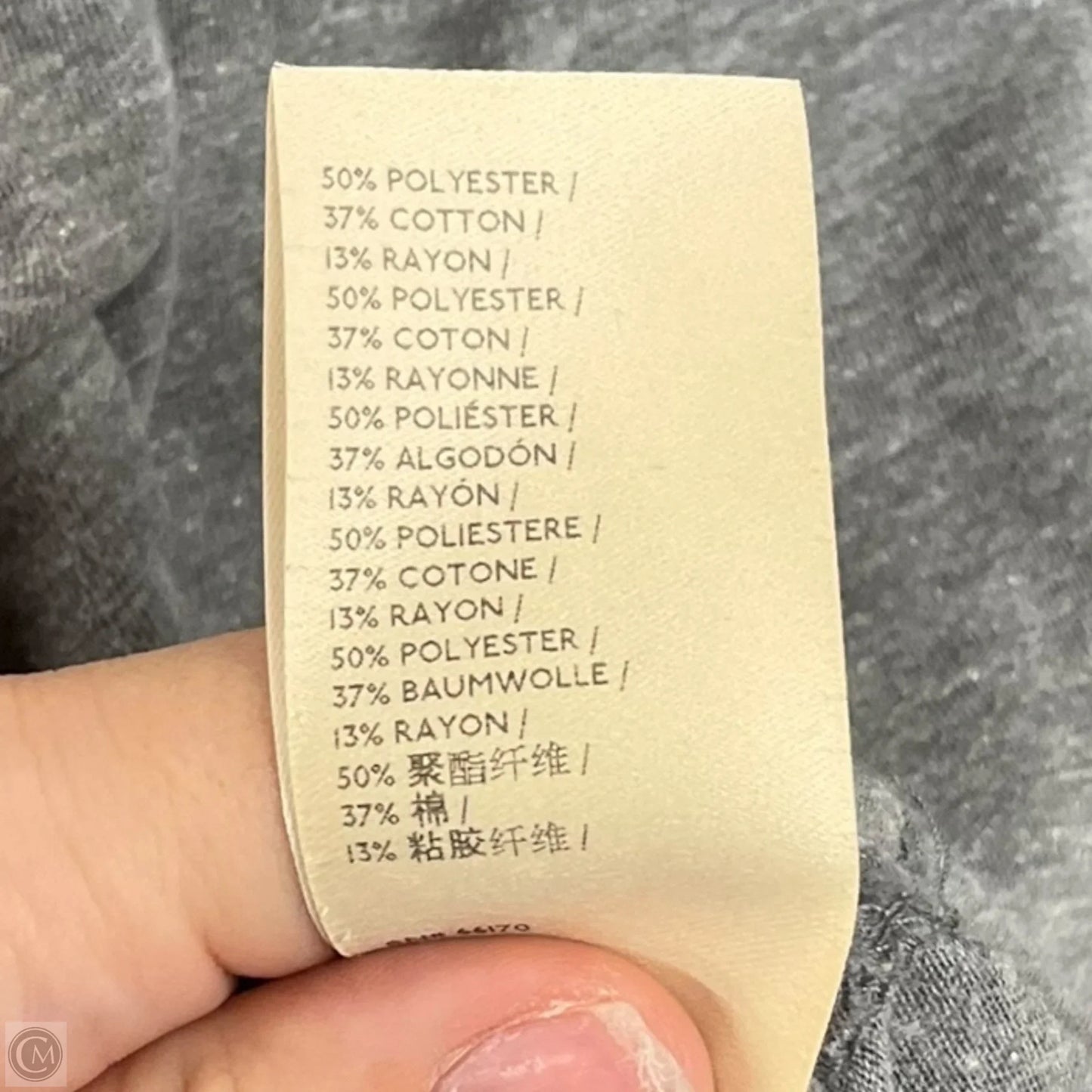 Top Short Sleeve Basic By Anthropologie In Grey, Size: Xs