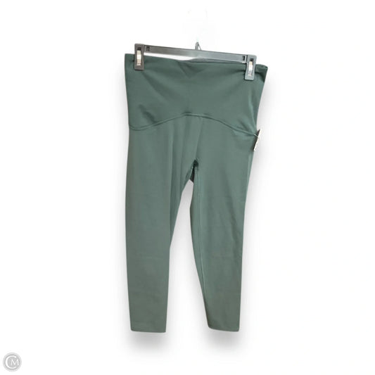 Athletic Leggings By Spanx In Green, Size: L
