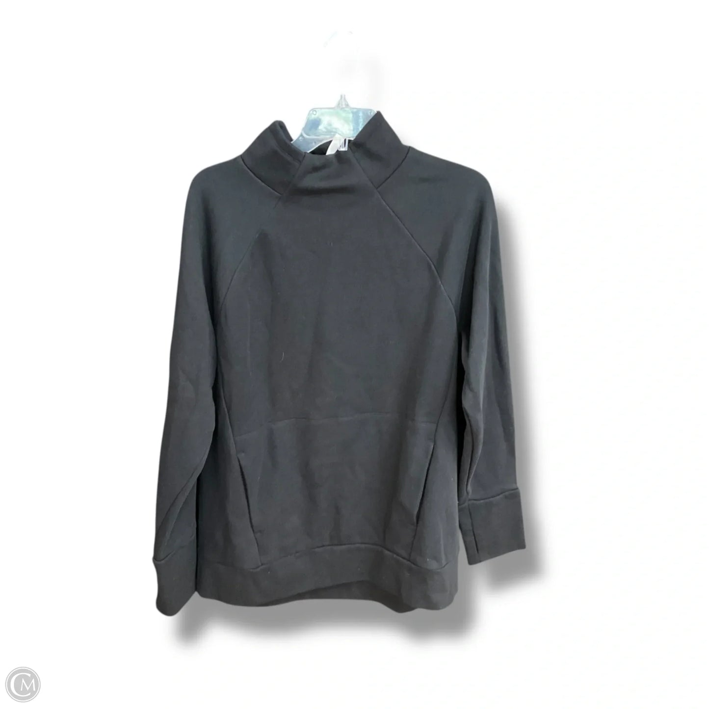 Athletic Sweatshirt Collar By Fabletics In Black, Size: L