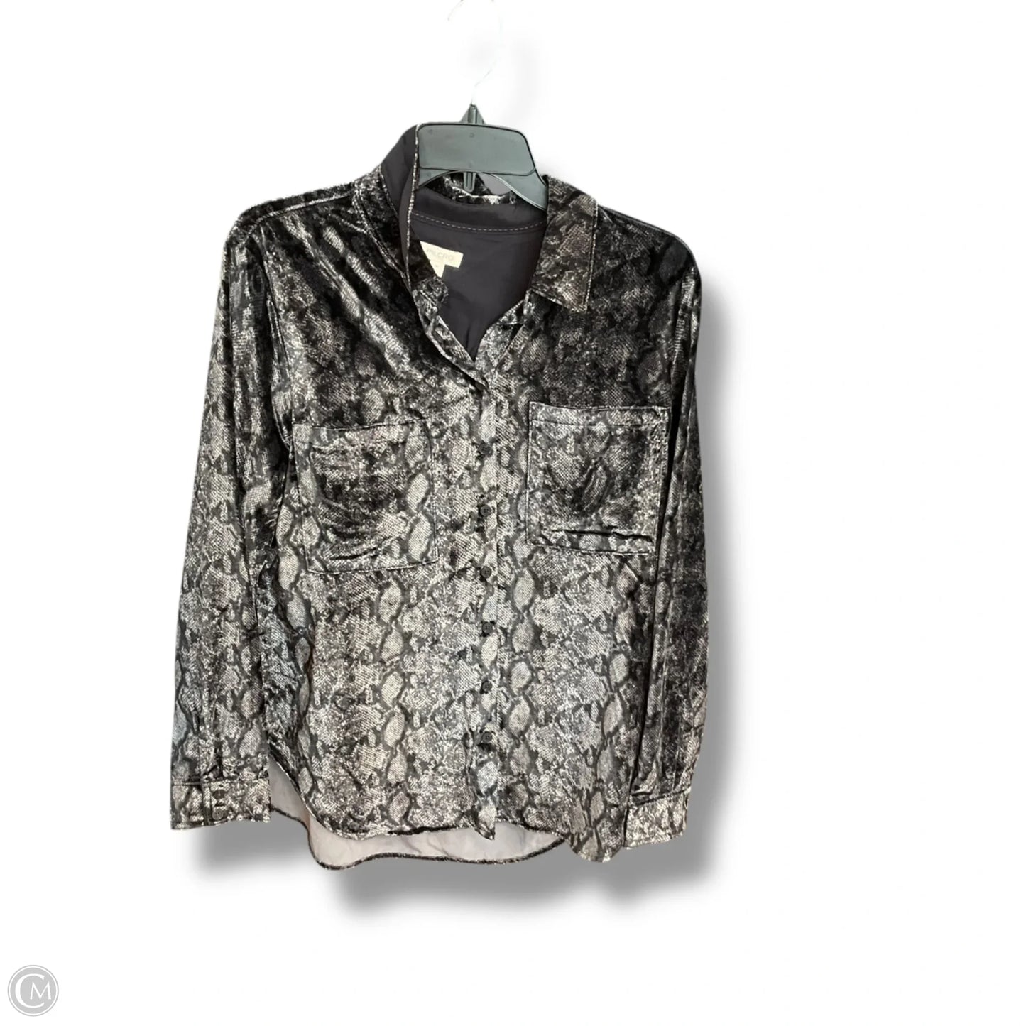 Blouse Long Sleeve By Pilcro In Snakeskin Print, Size: M