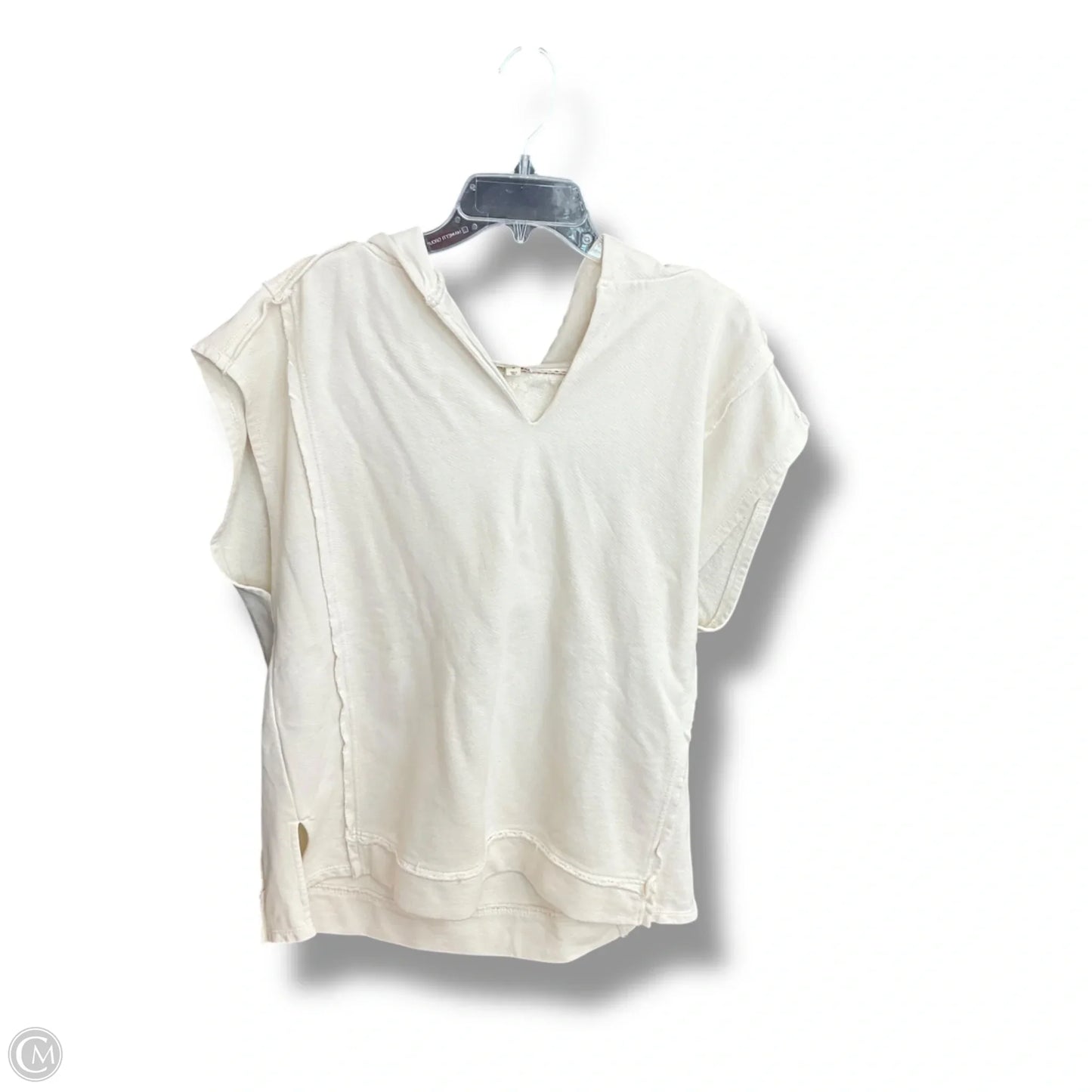 Sweatshirt Hoodie By Pilcro In White, Size: M