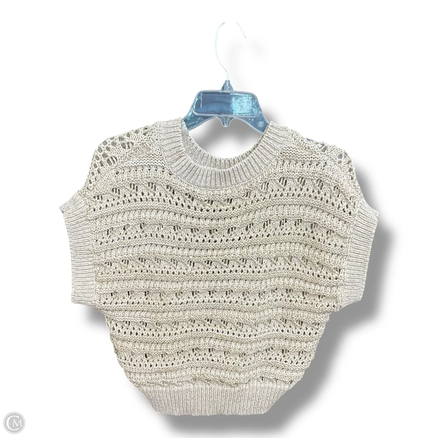 Sweater Short Sleeve By Rachel Zoe In Gold, Size: Xs