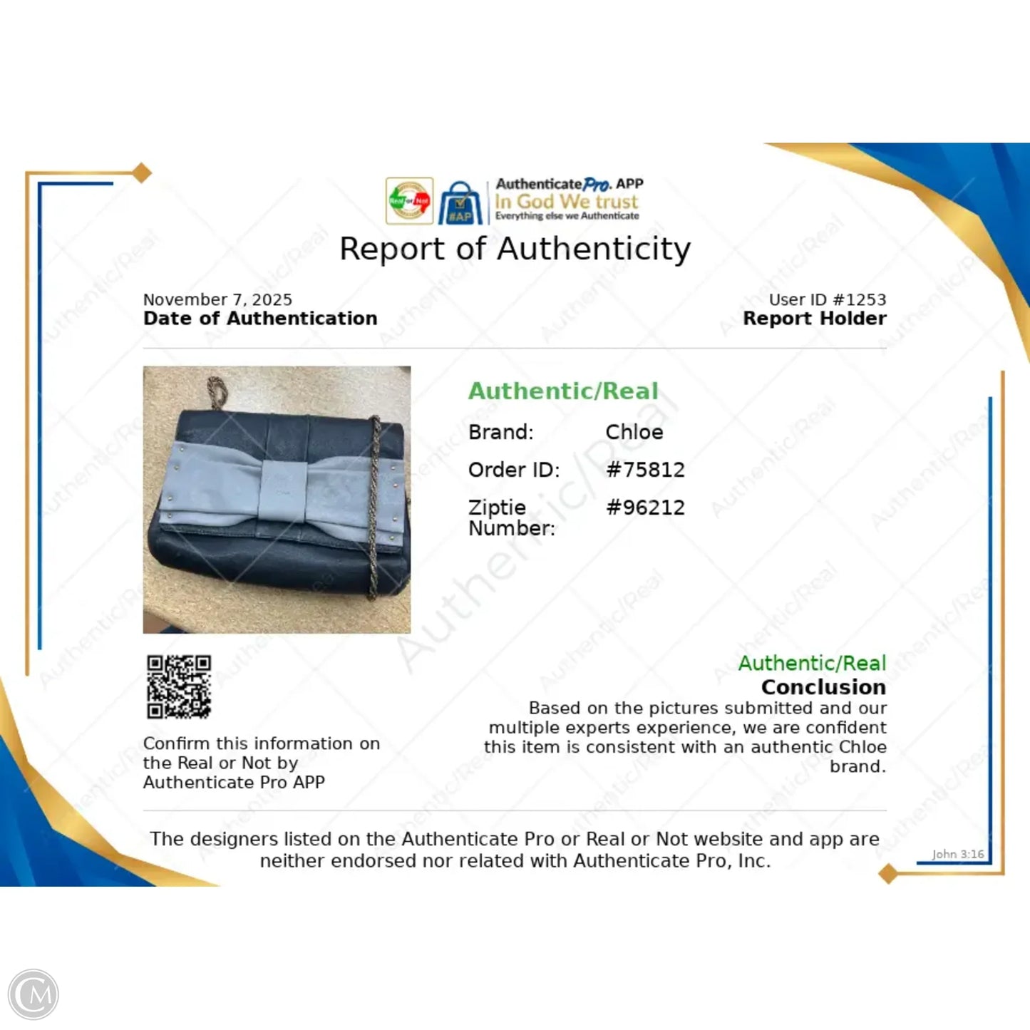 Crossbody Luxury Designer By Chloe, Size: Small