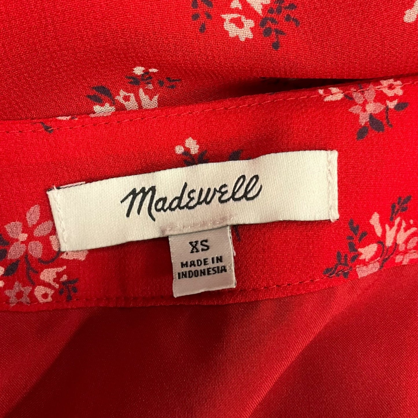 Top Long Sleeve By Madewell In Floral Print, Size: Xs