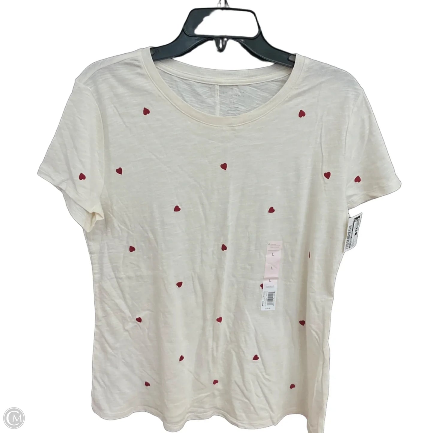 Top Short Sleeve By Lc Lauren Conrad In White, Size: L