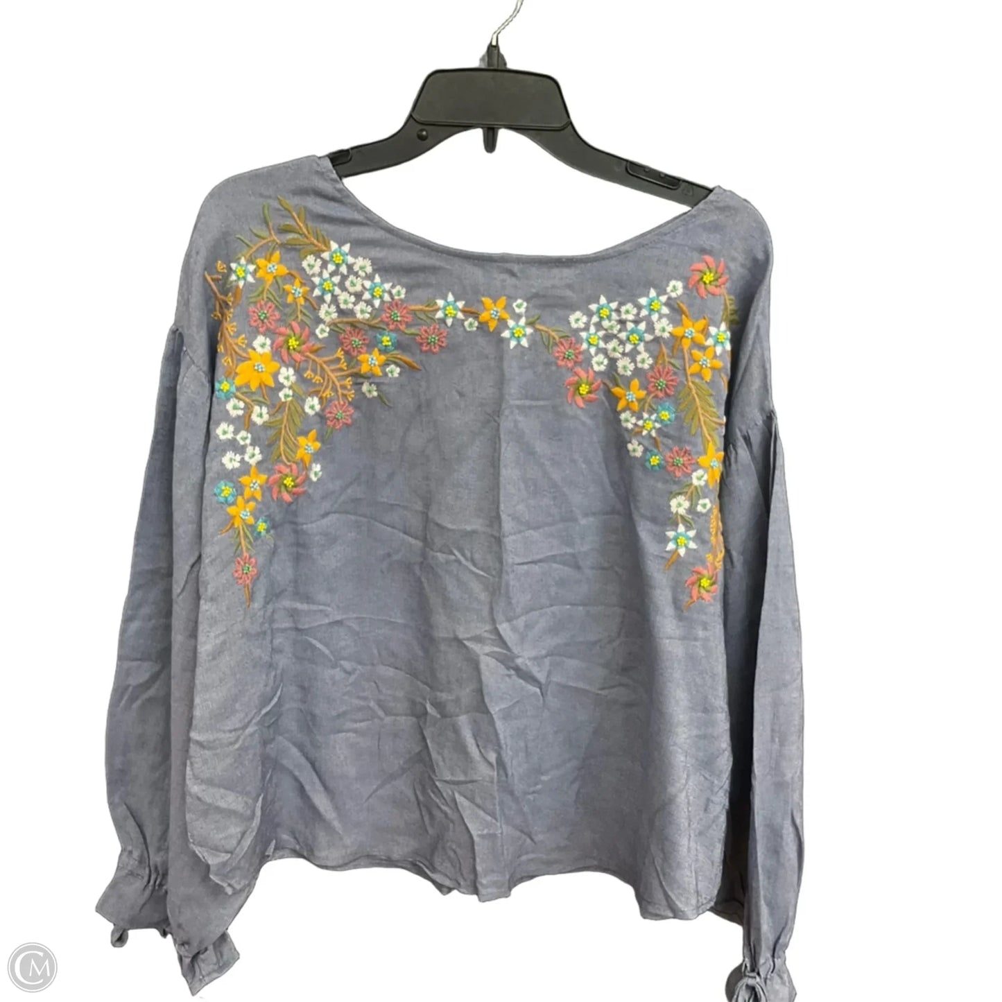 Top Long Sleeve By Lucky Brand In Blue, Size: L