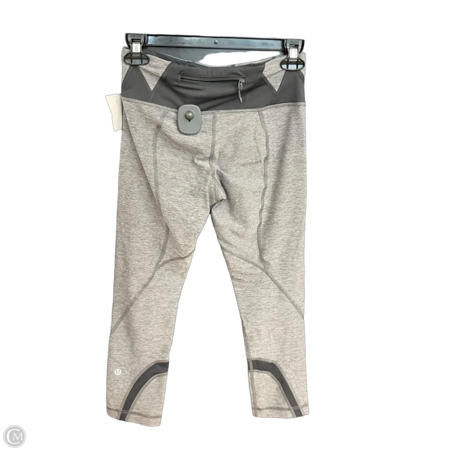 Athletic Capris By Lululemon In Grey, Size: S