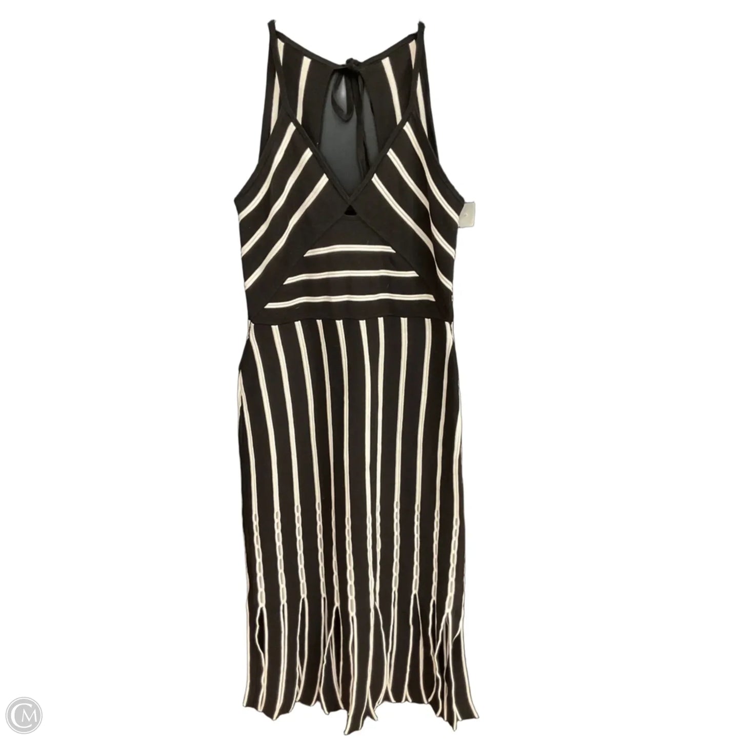 Dress Casual Midi By White House Black Market In Black & White, Size: S