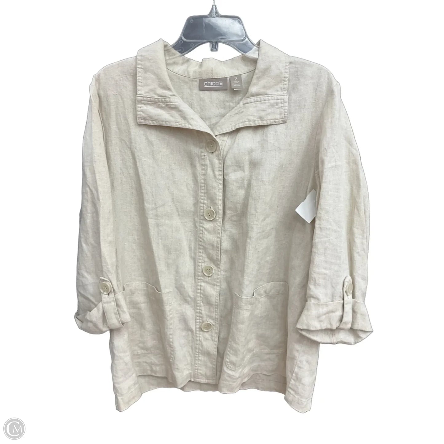 Pants Set 2pc By Chicos In Beige, Size: L