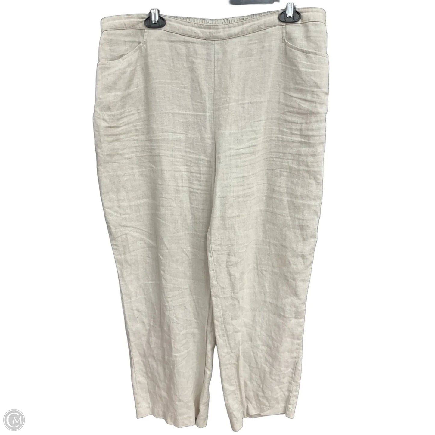 Pants Set 2pc By Chicos In Beige, Size: L