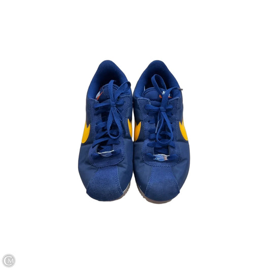 Shoes Sneakers By Nike In Blue & Yellow, Size: 6
