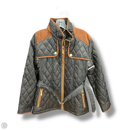Coat Puffer & Quilted By Vince Camuto In Black & Brown, Size: Xl