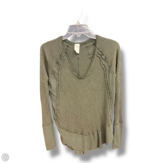 Top Long Sleeve By We The Free In Green, Size: Xs
