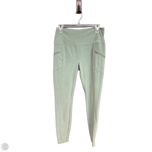 Athletic Leggings By Eddie Bauer In Green, Size: M