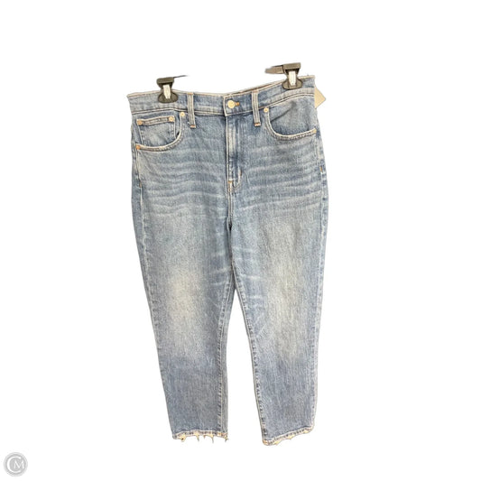 Jeans Straight By Madewell In Blue Denim, Size: 8