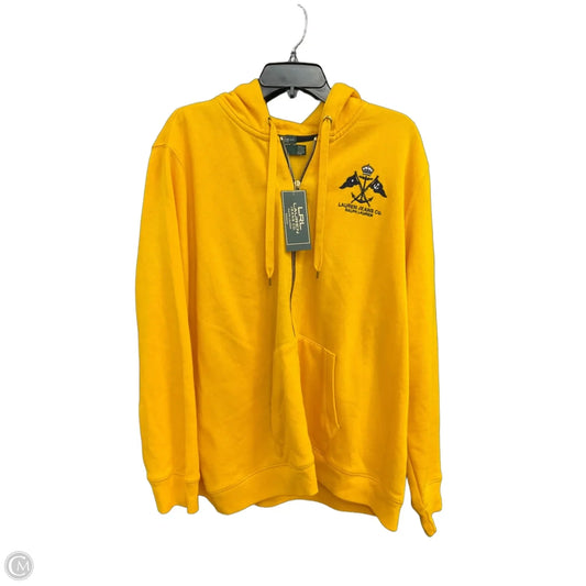 Athletic Jacket By Lauren By Ralph Lauren In Yellow, Size: 3x