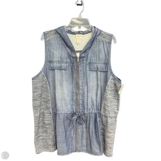 Vest Other By Zenergy By Chicos In Blue & Brown, Size: Xl