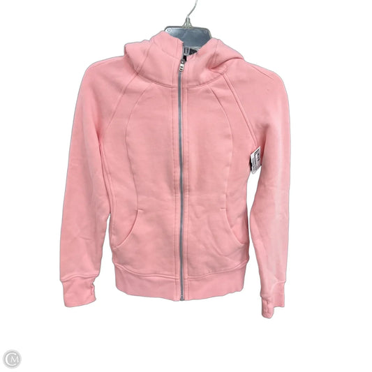 Athletic Jacket By Lululemon In Pink, Size: 4