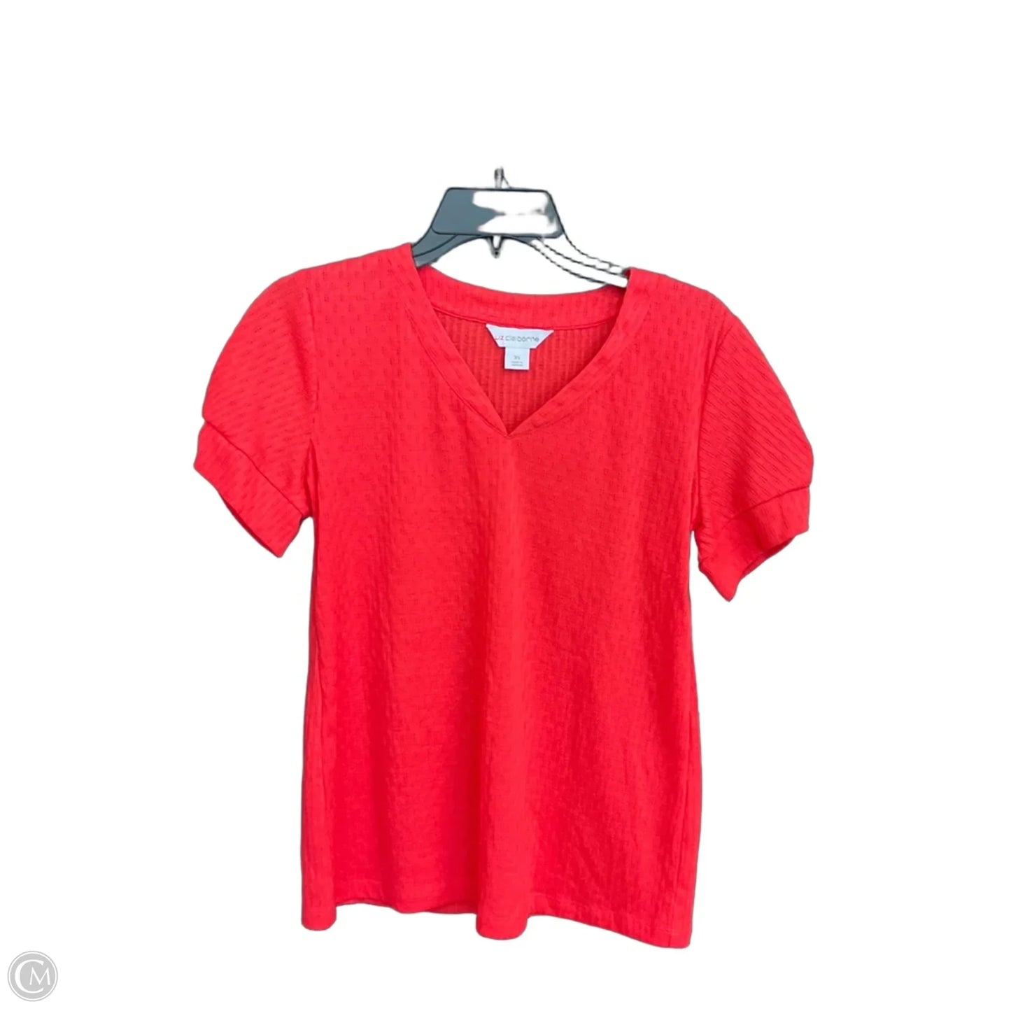 Top Short Sleeve By Liz Claiborne In Red, Size: Xs