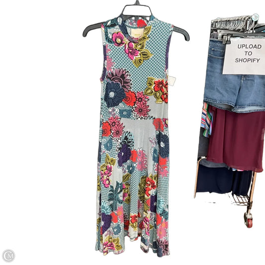 Dress Casual Midi By Maeve In Multi-colored, Size: Xs