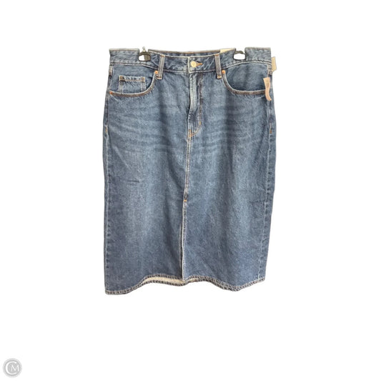 Skirt Midi By Old Navy In Blue Denim, Size: 16