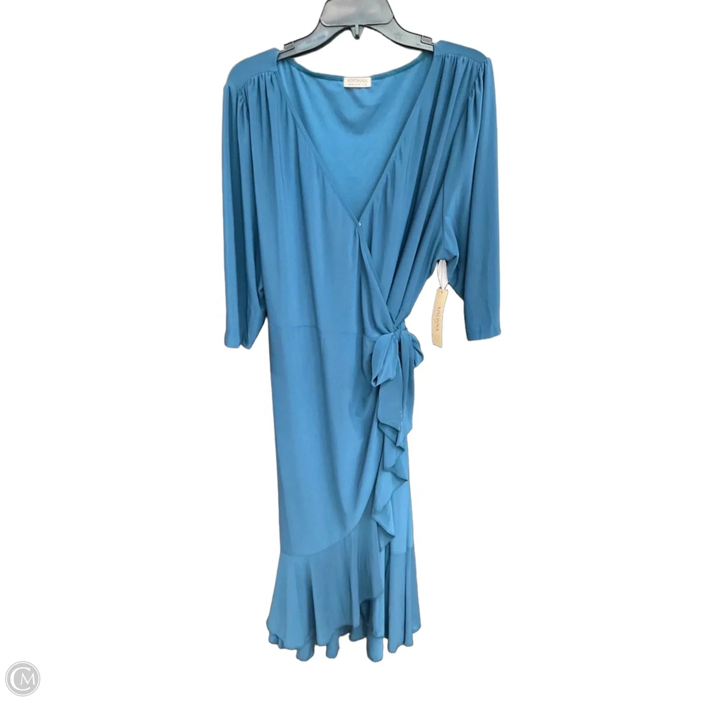Cardigan By Clothes Mentor In Teal, Size: 3x