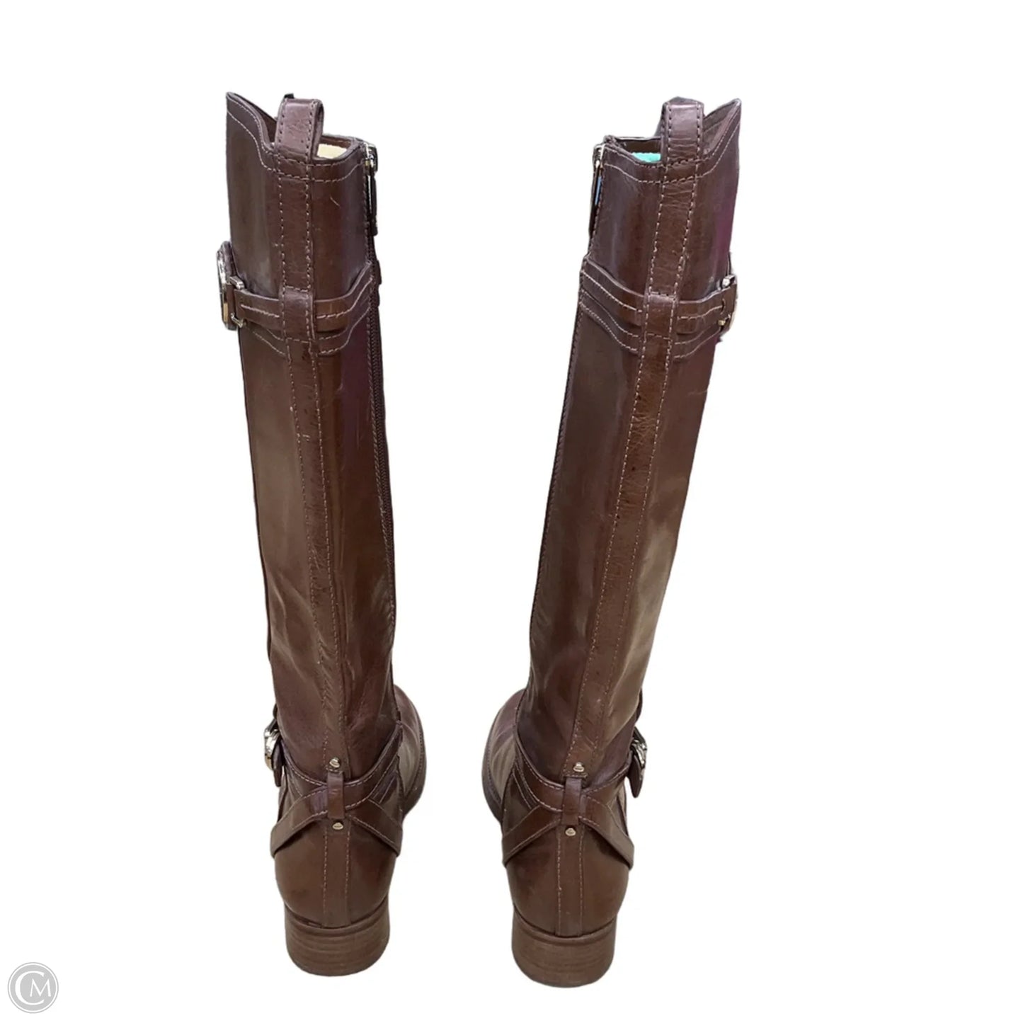 Boots Designer By Tory Burch In Brown, Size: 10