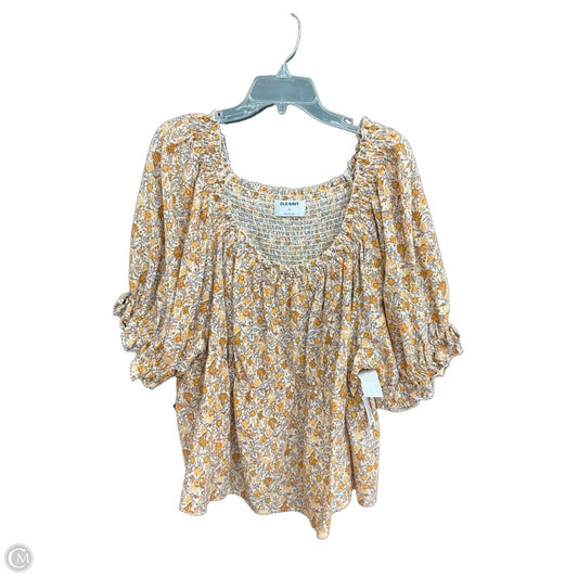 Top Short Sleeve By Old Navy In Floral Print, Size: 3x