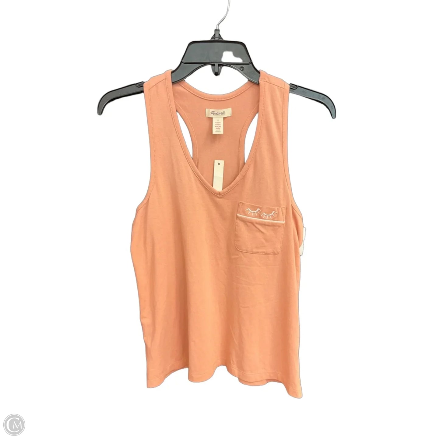 Top Sleeveless By Madewell In Peach, Size: S