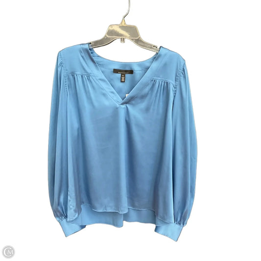 Top Long Sleeve By White House Black Market In Blue, Size: Xl