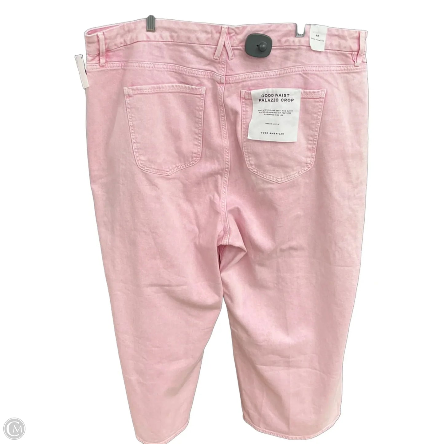 Jeans Wide Leg By Good American In Pink, Size: 22