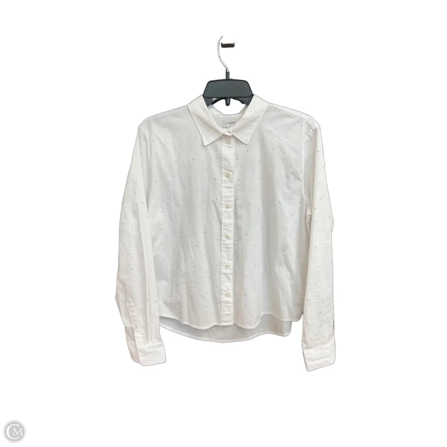 Blouse Long Sleeve By J. Crew In White, Size: M